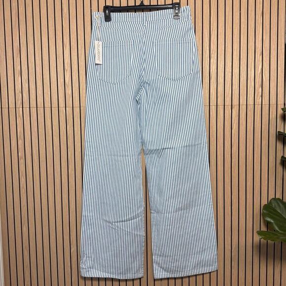 171 BLANKNYC Railroad Stripe Wide-Leg Jeans (Size 26, NWT) - Picture 2 of 6